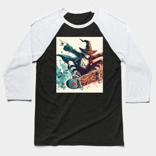 Crazy Skate wizard street art Baseball T-Shirt